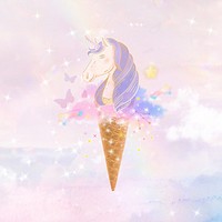 Soft serve ice-cream aesthetic background