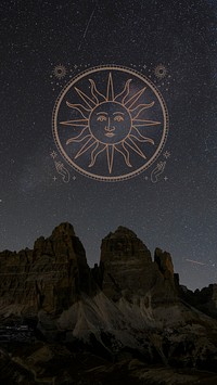 Aesthetic dark astrology iPhone wallpaper