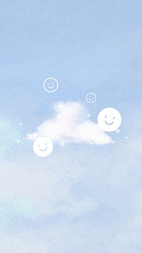 Aesthetic blue sky iPhone wallpaper