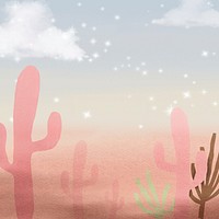 Aesthetic cactus gradient  background