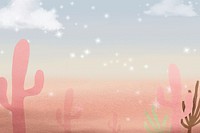 Aesthetic cactus gradient  background