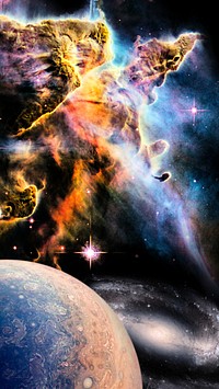 Aesthetic galaxy dark iPhone wallpaper