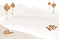 Brown aesthetic oriental background