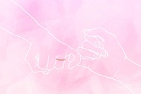 Couple aesthetic sky background, promise hands design