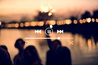 Aesthetic sunset  playlist background