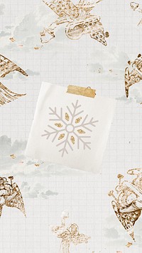 Snowflakes Christmas iPhone wallpaper