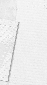 Aesthetic journal iPhone wallpaper, white paper textured background