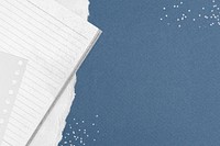 Aesthetic journal border background, blue paper texture