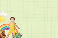 Kid border grid, cute background