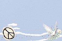 Dove of peace background, freedom design