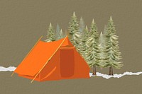 Camping tent  illustration background