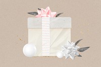 Birthday gift box, aesthetic celebration collage