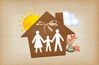 Family home background, insurance design