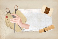 Sewing & knitting remix background