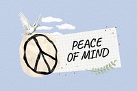 Peace torn paper background, freedom design