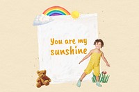 Sunshine quote, cute background