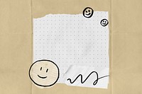 Note paper emoji background