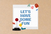 Fun game illustration background, cute design