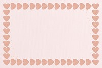 Cute heart frame background, Valentine's Day