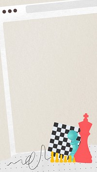 Business strategy chess iPhone wallpaper, cute collage