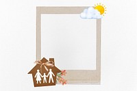 Lovely family instant film frame, collage design