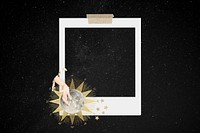 Astrology aesthetic instant film frame, collage design