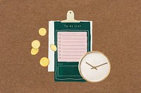 Time is money, creative finance  background