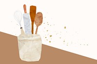 Cute baking tool background