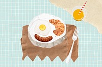 Cute breakfast food background