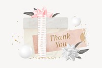 Thank you greeting, birthday celebration collage