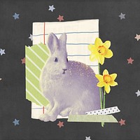 Easter bunny, note paper design