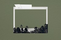 Nature instant film frame background