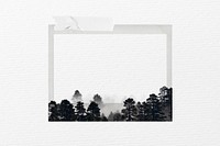 Nature instant film frame background