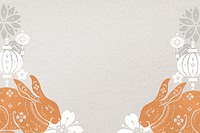 Festive Chinese rabbit background, New Year celebration