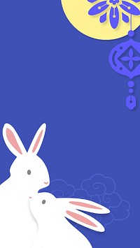 Year of Rabbit iPhone wallpaper, animal zodiac sign background