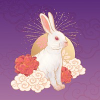 Oriental purple rabbit, Chinese zodiac animal