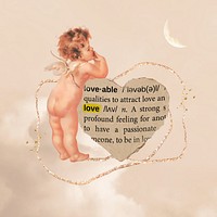 Love cupid, Valentine's Day graphic