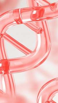 3D Science mobile wallpaper, DNA double helix remix