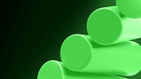 Dark green cylinders desktop wallpaper, digital remix