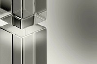 Gray glass pillars background