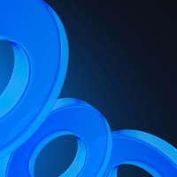 3D blue rings background
