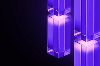 Purple glass pillars background