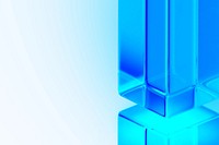 Blue glass pillars background