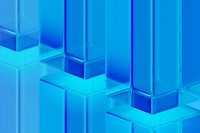 Blue glass pillars background