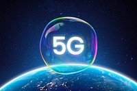 5G network technology, digital remix