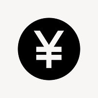 Japanese Yen currency, flat icon vector