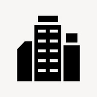 Building flat icon element vector