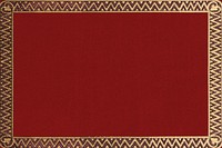 Gold vintage frame background, red texture design