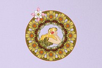 Alphonse Mucha's lady, ornament, art nouveau illustration, remixed by rawpixel