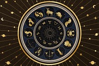 Alphonse Mucha’s zodiac sign background, famous Art Nouveau artwork, remixed by rawpixel